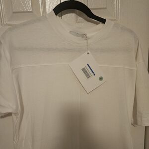 Plain White Short Sleeve Crewneck Tee